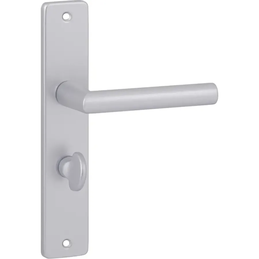 KARWEI deurkruk set Greece recht schild vrij-bezet sluiting 63/8 mm ANOX aluminium mat Clearance