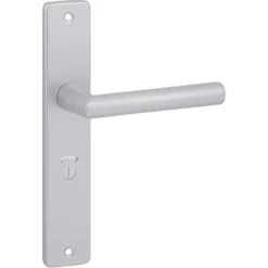 KARWEI deurkruk set Greece recht schild vrij-bezet sluiting 63/8 mm ANOX aluminium mat Clearance