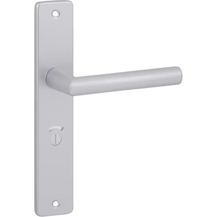 KARWEI deurkruk set Greece recht schild vrij-bezet sluiting 63/8 mm ANOX aluminium mat Clearance