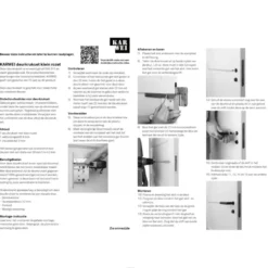 KARWEI deurkruk set Henry rond rozet klein zwart RVS Outlet