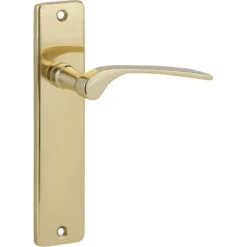 KARWEI deurkruk set Jose recht blind schild messing glans Outlet
