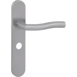 KARWEI deurkruk set Kevin ovaal schild vrij-bezet sluiting 63/8 mm RVS Outlet
