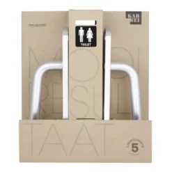 KARWEI deurkrukset L-vorm langschild vrij-bezet 63/8mm aluminium Hot