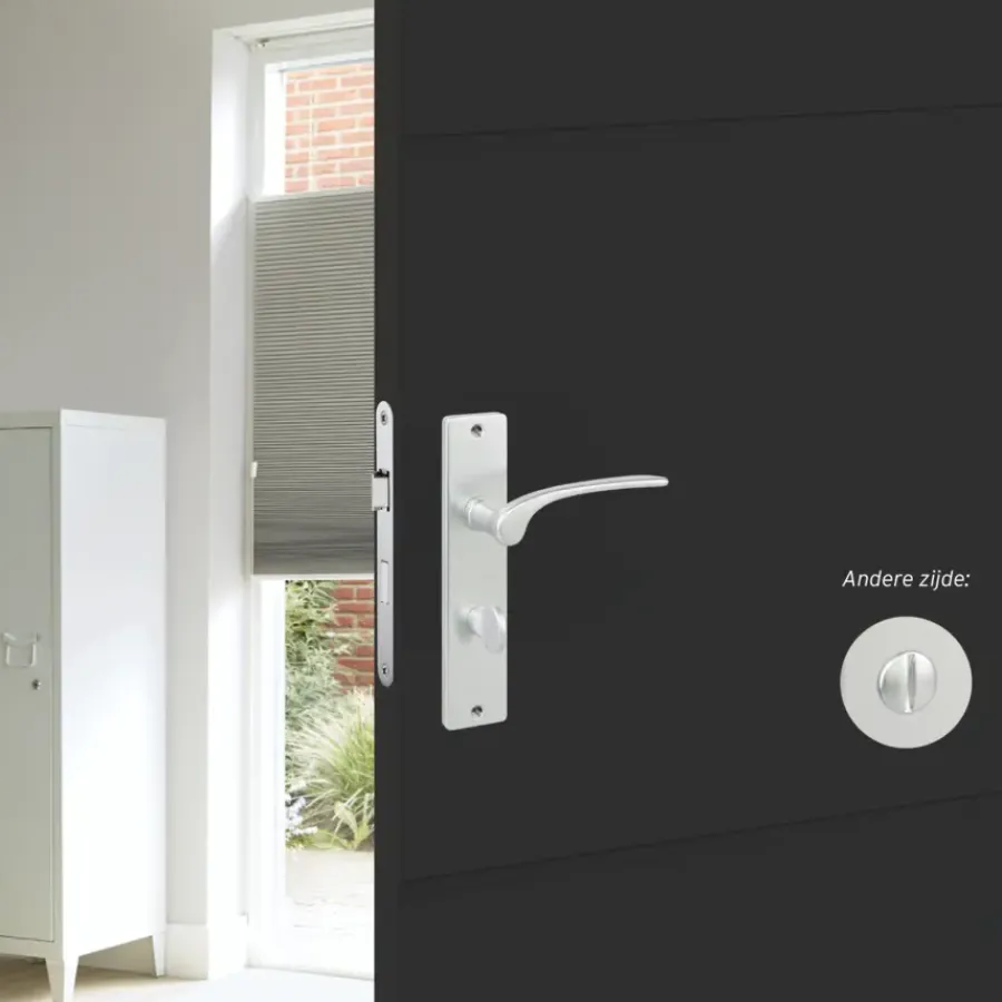 KARWEI deurkrukset Pedro langschild vrij-bezet 63/8mm aluminium Clearance