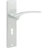 KARWEI deurkrukset Pedro langschild sleutel 56mm aluminium New