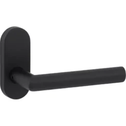 KARWEI deurkruk set Roberto patent schild zwart RVS Hot