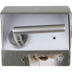 KARWEI deurkruk set Roberto rond rozet RVS Sale
