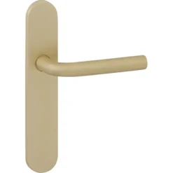 KARWEI deurkruk set Rocco ovaal blind schild messing mat New