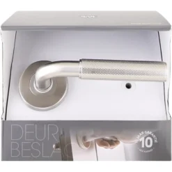 KARWEI deurkruk set Roy rond rozet RVS Best