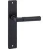 KARWEI deurkruk set Stefano recht blind schild zwart aluminium Online