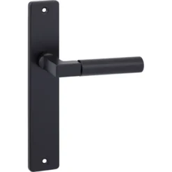 KARWEI deurkruk set Stefano recht blind schild zwart aluminium Online