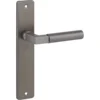 KARWEI deurkruk set Stefano recht blind schild messing antiek aluminium Clearance