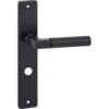 KARWEI deurkruk set Stefano recht schild vrij-bezet sluiting 63/8 mm zwart aluminium Online