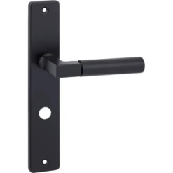 KARWEI deurkruk set Stefano recht schild vrij-bezet sluiting 63/8 mm zwart aluminium Online