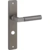KARWEI deurkruk set Stefano recht schild vrij-bezet sluiting 63/8 mm messing antiek aluminium Sale