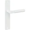 KARWEI deurkruk set Stefano recht blind schild wit aluminium Outlet