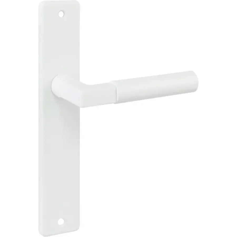 KARWEI deurkruk set Stefano recht blind schild wit aluminium Outlet