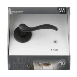 KARWEI deurkruk set Tiago rond rozet oud bruin messing Discount