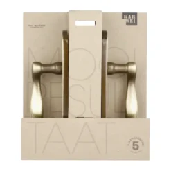 KARWEI deurkruk set Vitor ovaal blind schild messing antiek Outlet