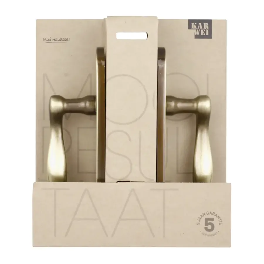 KARWEI deurkruk set Vitor ovaal blind schild messing antiek Outlet