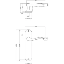 KARWEI deurkruk set Vitor ovaal blind schild messing antiek Outlet
