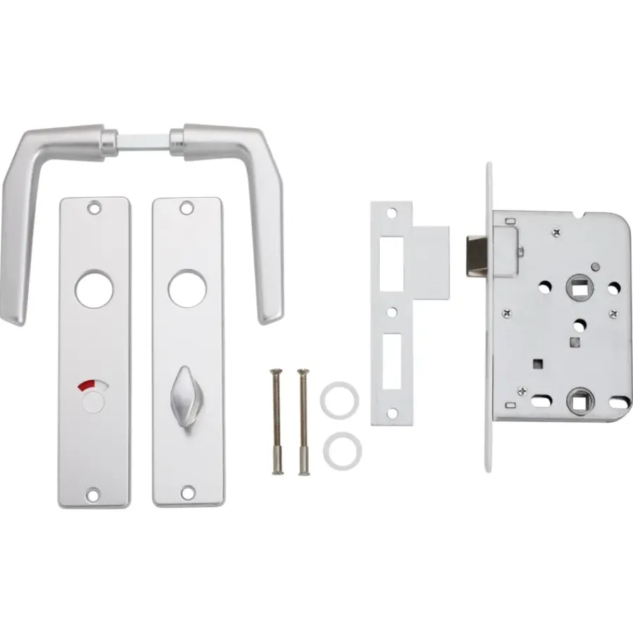 KARWEI insteekslot badkamerslot/wc-slot compleet met deurschild Doorn 50mm PC 63mm Online