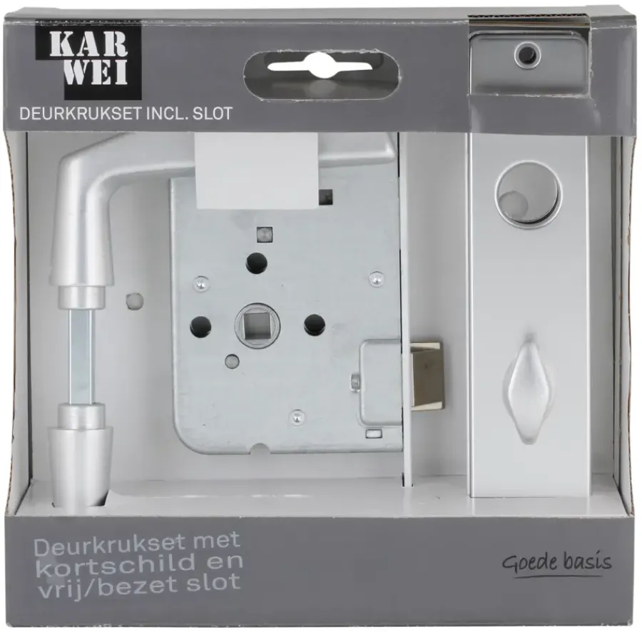 KARWEI insteekslot badkamerslot/wc-slot compleet met deurschild Doorn 50mm PC 63mm Online