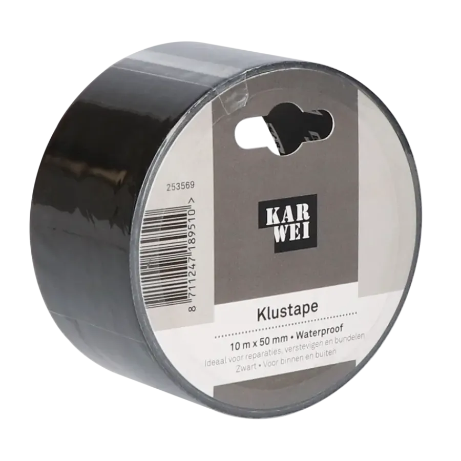 KARWEI klus- en reparatietape zwart 10 m x 50 mm Online