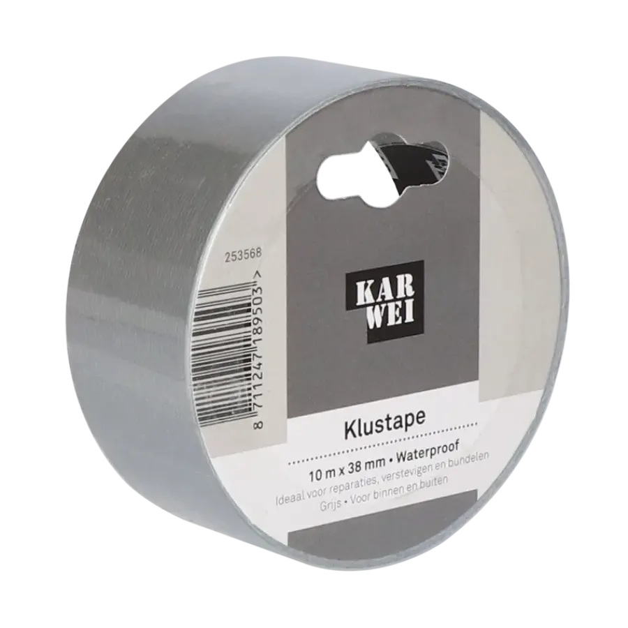 KARWEI klus- en reparatietape grijs 10 m x 38 mm Clearance