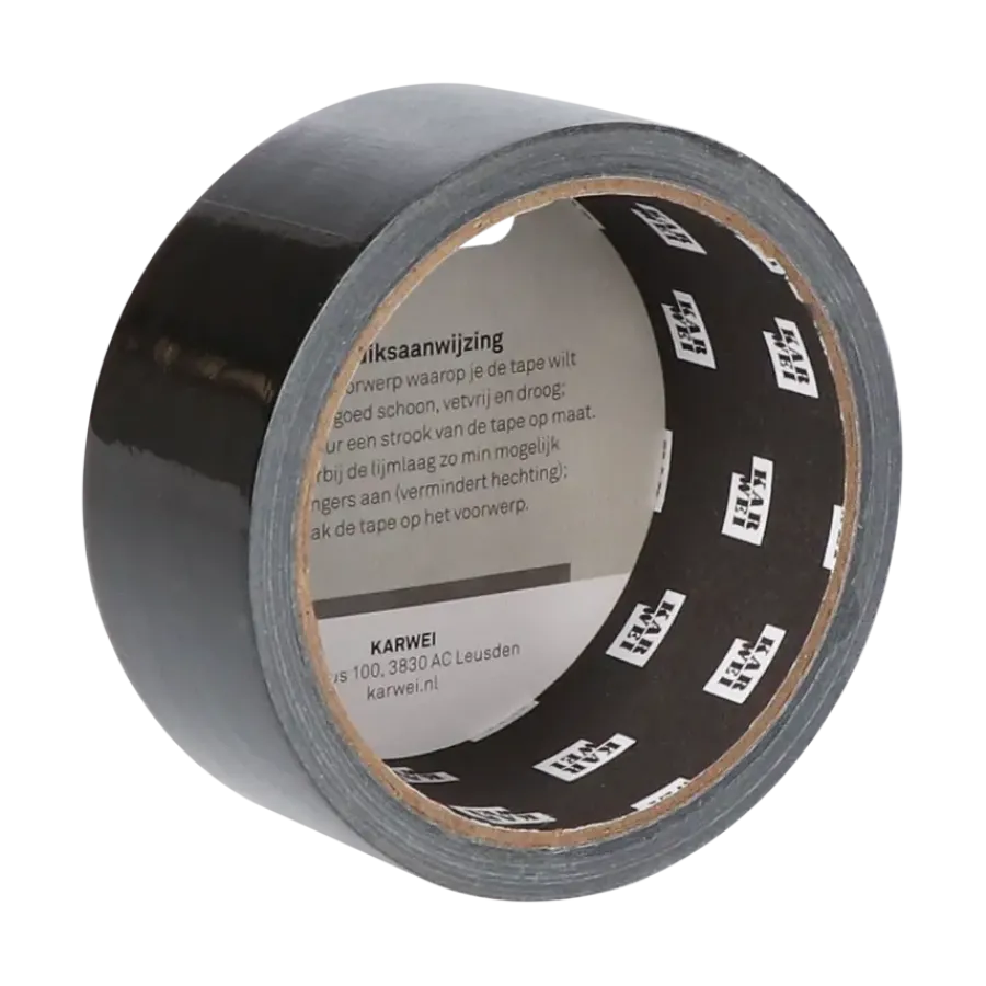 KARWEI klus- en reparatietape zwart 10 m x 38 mm Best