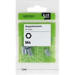 KARWEI koppelmoer M4 (4 stuks)