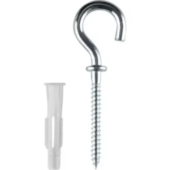 KARWEI kraagplug 6x36mm+schr.haak 4,5x65mm 4ST