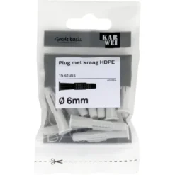 KARWEI kraagplug 6x36mm 15ST