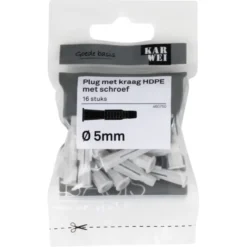 KARWEI kraagplug 5x30mm + uni 3,5x45mm 16ST
