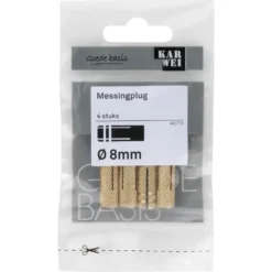 KARWEI Messingplug 8x25mm 4ST
