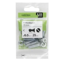 KARWEI metaalbout verzinkt 6x25 mm 10 stuks