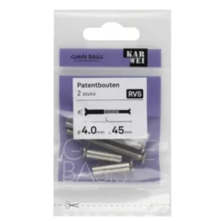 KARWEI patentbout rvs M4x45 mm 2 stuks