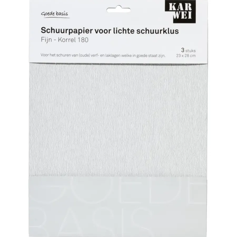 KARWEI schuurpapier lichte schuurklus fijn K180 Hot