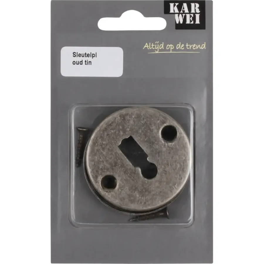 KARWEI sleutel rozet rond tin look (messing)