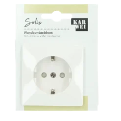 KARWEI Solis enkel wandcontactdoos wit