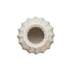 Keramieken vaas creme 25,4x25,4x38cm