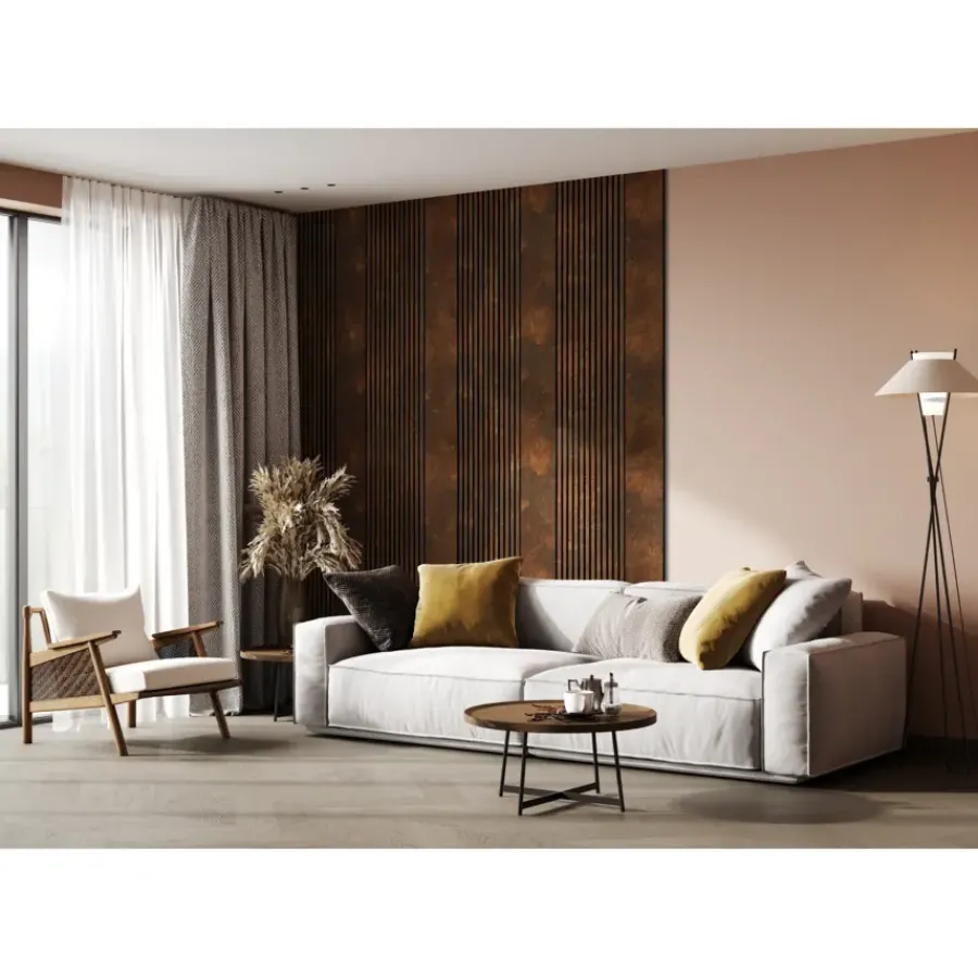 Silentlines Kleurstaal decorpaneel roest 20x30 cm