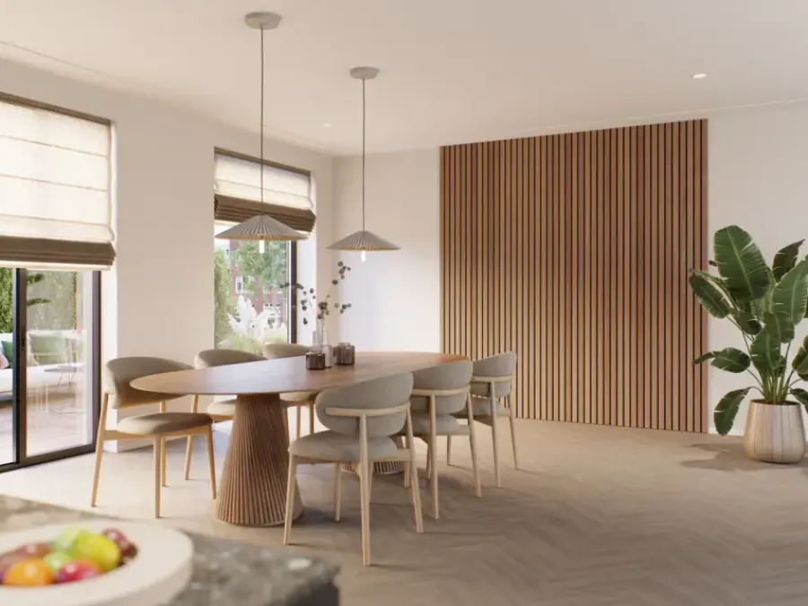 CanDo Kleurstaal lattenwand Decowall Advanced brons eiken 25x30cm Hot