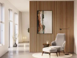 CanDo Kleurstaal lattenwand Decowall Advanced brons eiken 25x30cm Hot