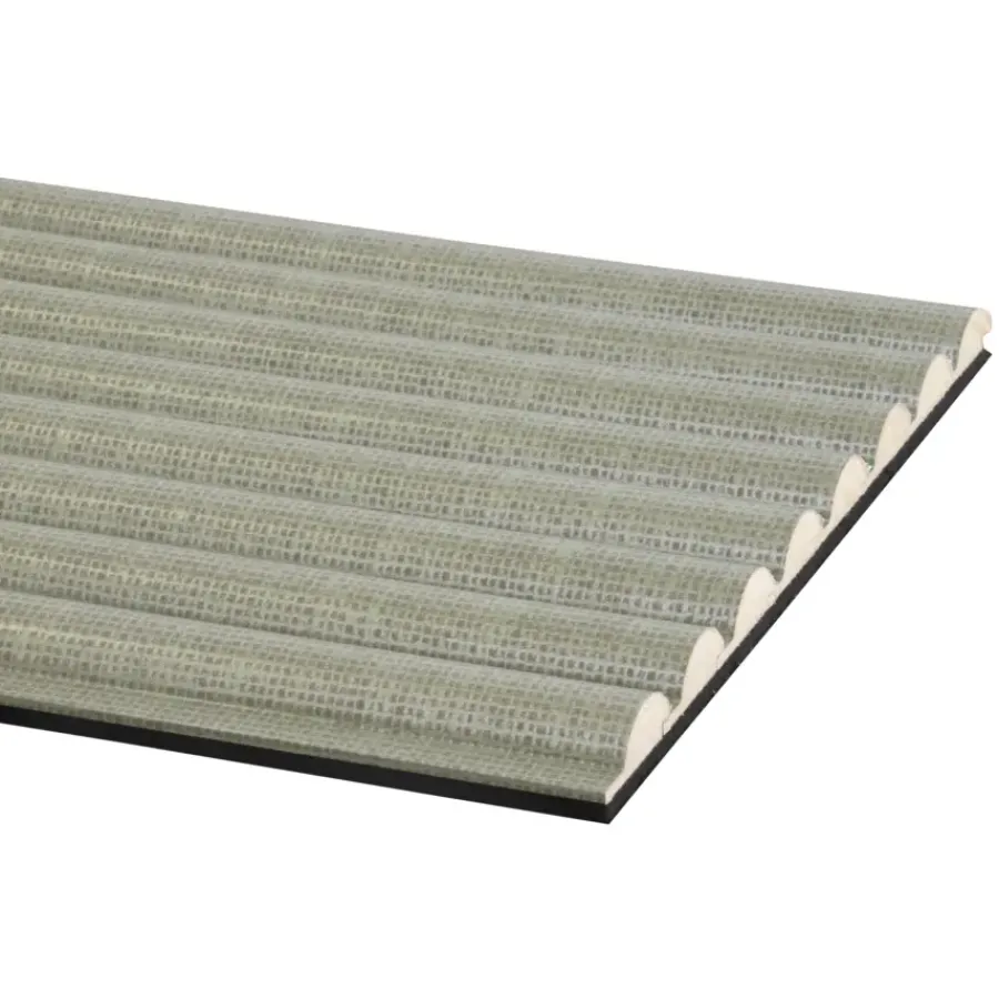 CanDo Kleurstaal lattenwand Decowall Acoustic Curve salie 25x30cm New