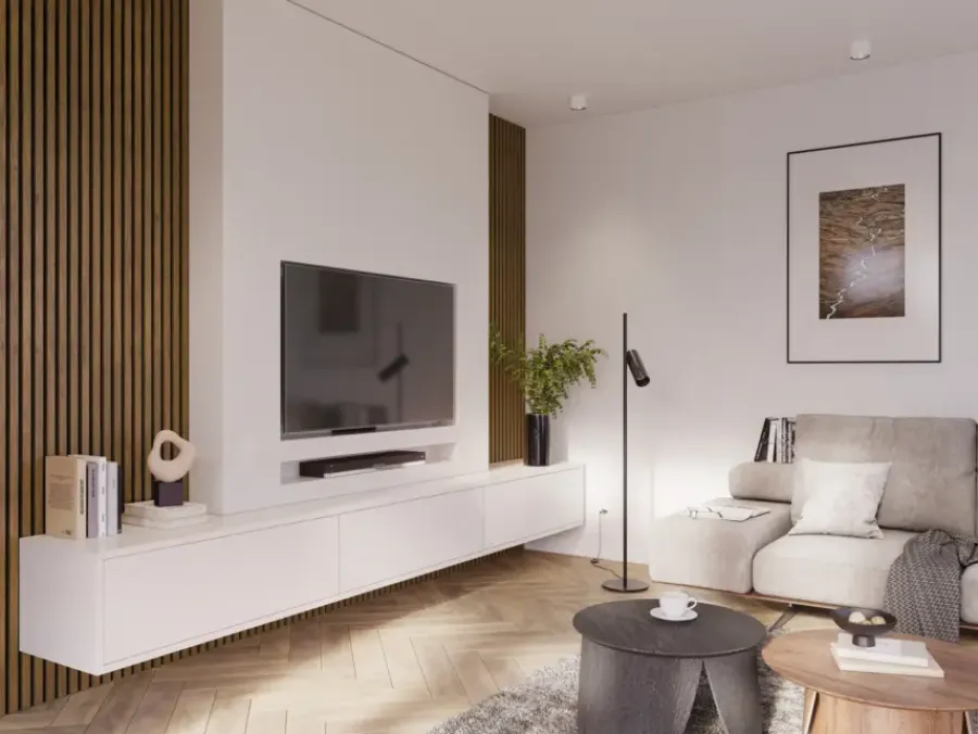 CanDo Kleurstaal lattenwand Decowall Acoustic rustiek eiken 25x30cm Clearance