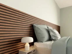 CanDo Kleurstaal lattenwand Decowall Acoustic rustiek eiken 25x30cm Clearance
