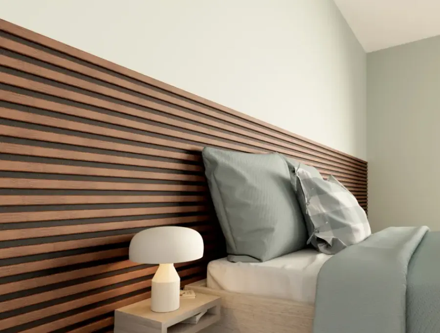 CanDo Kleurstaal lattenwand Decowall Acoustic rustiek eiken 25x30cm Clearance
