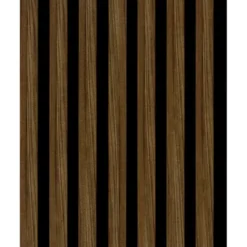 CanDo Kleurstaal lattenwand Decowall Acoustic walnoot 25x30cm Hot