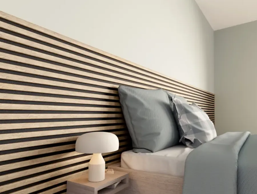 CanDo Kleurstaal lattenwand Decowall Acoustic natuur eiken 25x30cm Sale